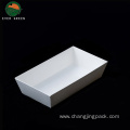 White Cardboard Disposable Pastry Box Sandwich Cake Box